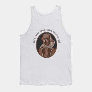 William Shakespeare Portrait and Quote Tank Top